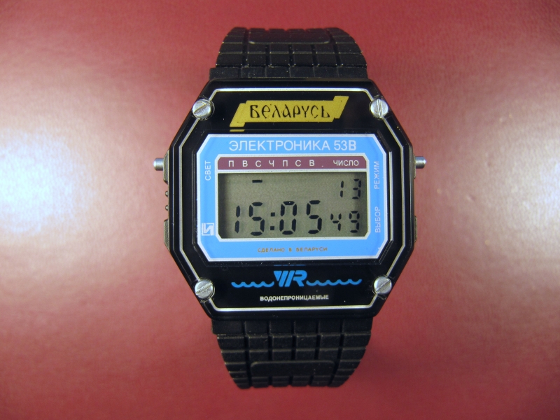 Часы Электроника 53В с ремнем