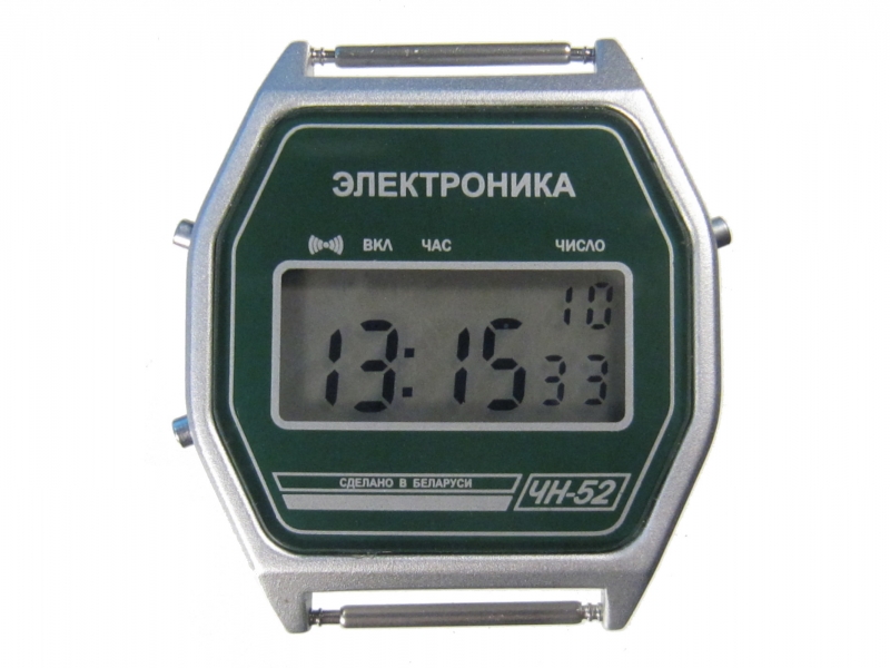 Часы Электроника ЧН-52 / 0220602 зеленые