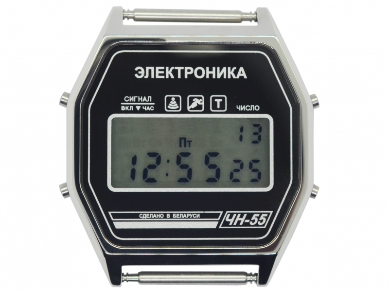 Часы Электроника ЧН-55 / 0200300 нерж.сталь