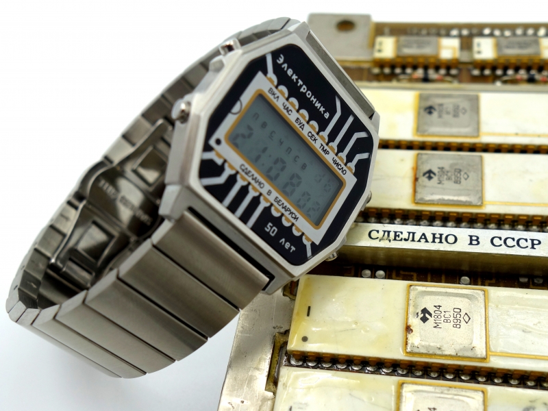 Часы Электроника 55Б юбилейные комплект